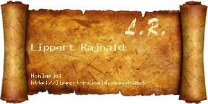 Lippert Rajnald névjegykártya